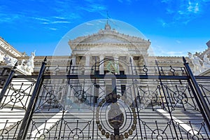 Buenos Aires, National Congress palace building in historic city center