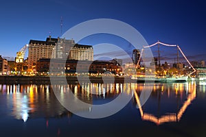 Buenos Aires night view. (HDR) photo