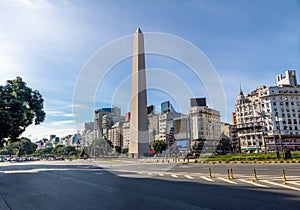 Buenos Aires Obelisk at Plaza de la Republica - Buenos Aires, Argentina