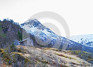 Buer Glacier in the Folgefonna National Park in Norway. A branch of the large Folgefonna glacier