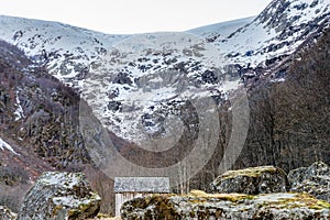 Buer Glacier in the Folgefonna National Park in Norway. A branch of the large Folgefonna glacier photo