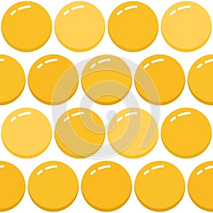 Simple Flat Honey Water Droplets Bubble Seamless Pattern | Bufa Series photo