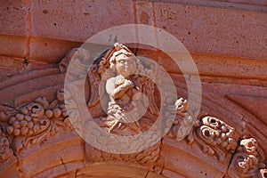 Detail of the Virgen del Patrocinio church, zacatecas city, mexico. VII photo