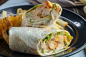 Buffalo Chicken Sandwich Wrap