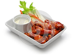 Buffalo chicken wings, american food