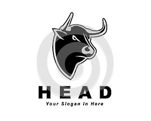 Buffalo cow ox bull head logo design inspiration