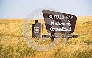 Buffalo Gap Forest Grassland Roadside Monument Sign South Dakota