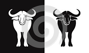 Buffalo logo. Isolated Buffalo on white background