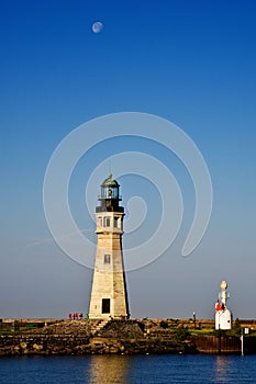 Buffalo Main Lighthouse on Lake Erie