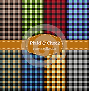 Buffalo Plaid Pattern Set