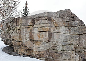 Buffalo Rubbin Stone is made by glacier
