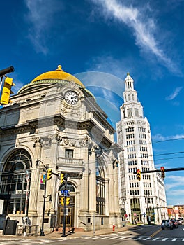 The Buffalo Savings Bank, a historic neoclassical Beaux-Arts building - NY, USA