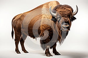 buffalo on white background