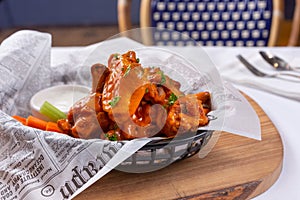 Buffalo wings basket