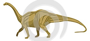 Buffed dinosour, illustration, vector