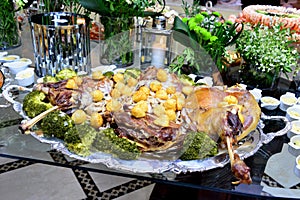 Buffet buffet wedding. Catering events. Varied food