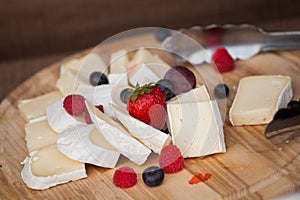 buffet cheese board photo