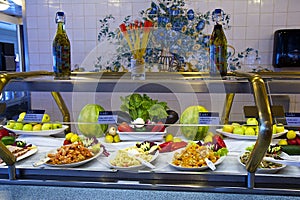 Buffet on a cruise ship