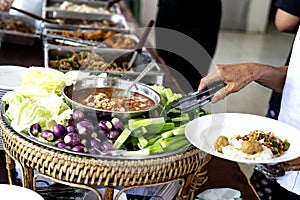 buffet food For organizing banquets, parties photo
