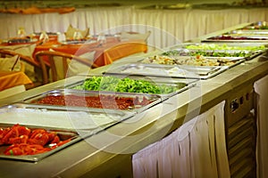 Buffet trays photo