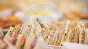 Buffet - tuna sandwiches