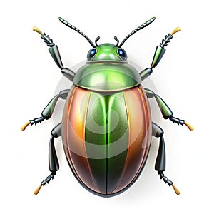 Bug detected 3D icon isolated