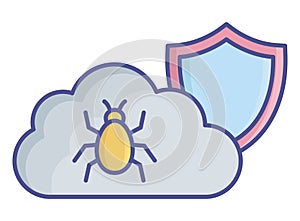 Bug functioning Fill Vector icon which can easily modify or edit