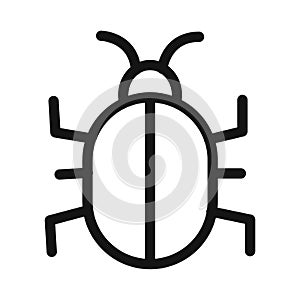 Bug Icon for Cybersecurity and Malware Analysis Software