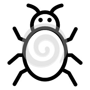 Bug, insect Isolated Vector icon which can easily modify or edit