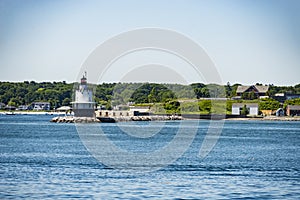 The Bug Light Lighthouse in South Portland, Maine