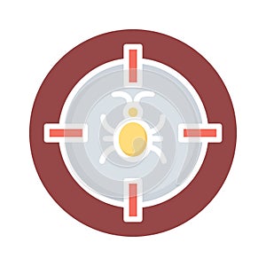 Bug malware Isolated Vector icon which can easily modify or edit