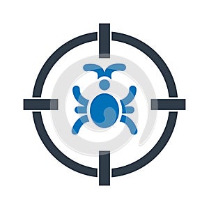 Bug malware Isolated Vector icon which can easily modify or edit