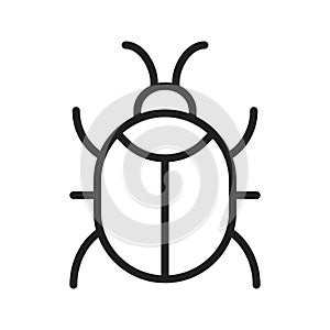 Bug Problem icon vector image.