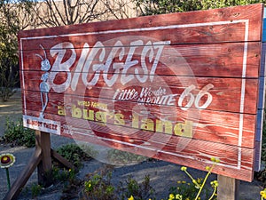 A Bug's Life entrance sign at Disney California Adventure Park