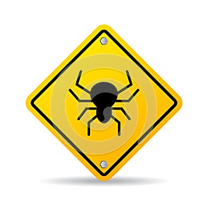Bug warning vector sign