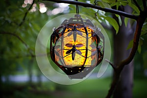 bug zapper hanging on tree branches