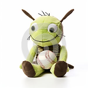 Bugaboo: A Unique Green Stuffed Bug With Baseball