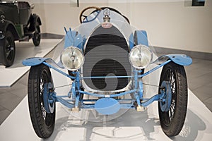Bugatti antique car, two seater