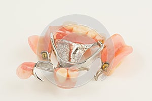 Bugel remove dentures with attachments