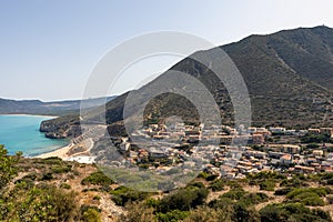 Buggerru Town View in Sardinia