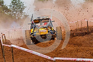 Buggy car in off road competition