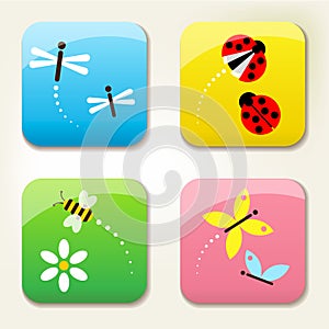 Bugs icon set