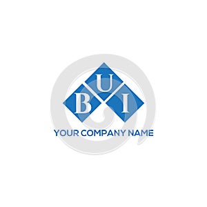 BUI letter logo design on white background. BUI creative initials letter logo concept. BUI letter design.BUI letter logo design on