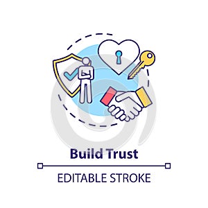 Build trust concept icon