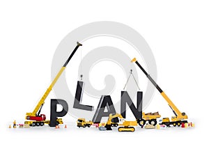 Build up a plan: Machines building plan-word.