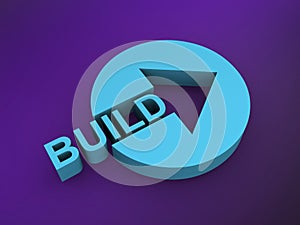 build word on purple