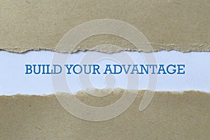 Build your advantage on paper