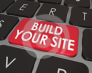 Build Your Web Site Computer Keyboard Button Key