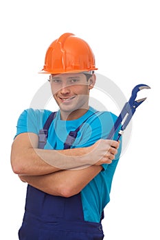 Builder with adjustable wrench