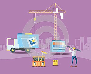 builder and data folder with webpage under cosntruction photo